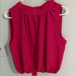 Sleeveless Pink Top